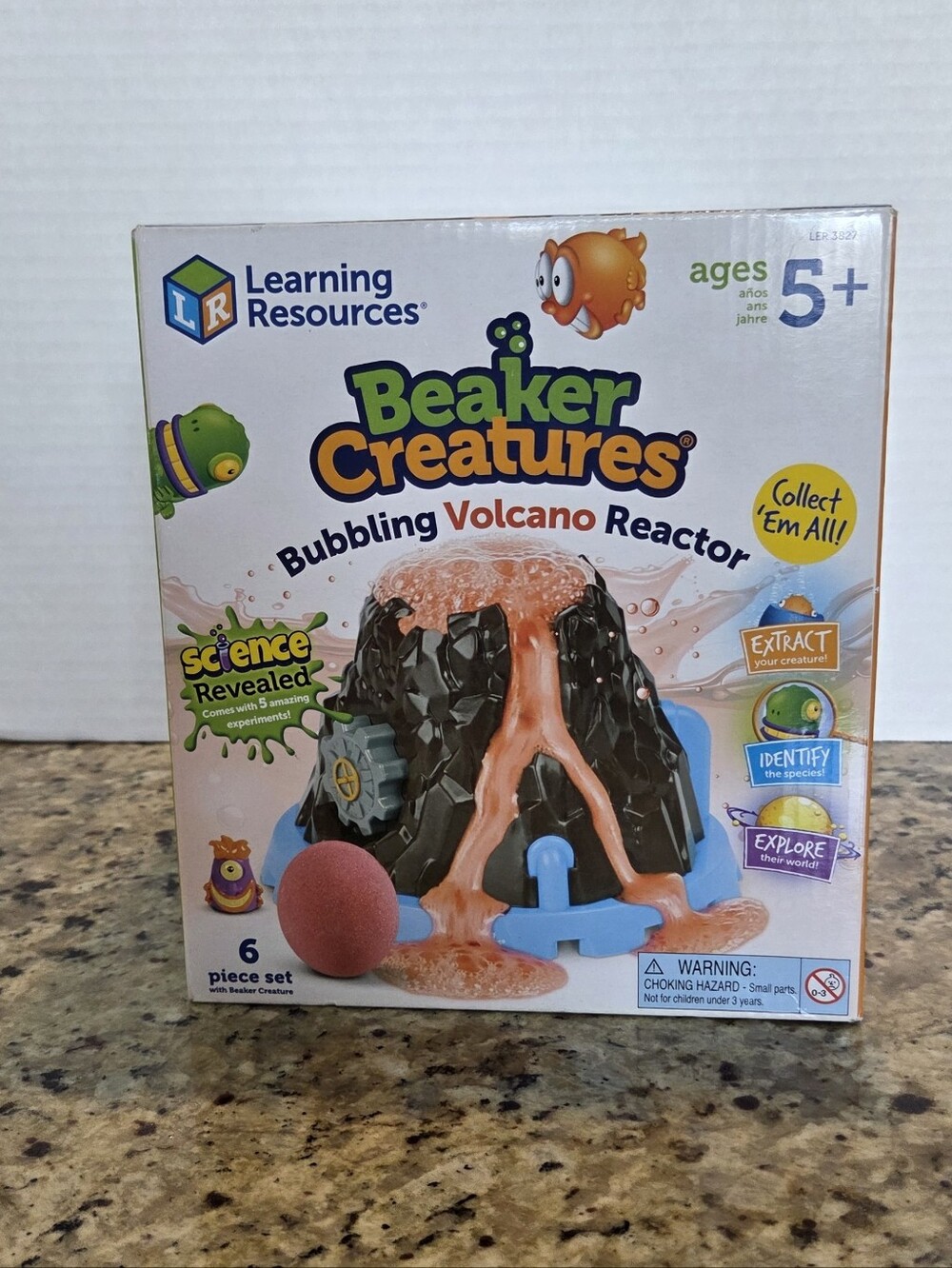 Learning Resources Beaker Creatures Bubbling Volcano Reactor Ages 5+ NEW STEM
